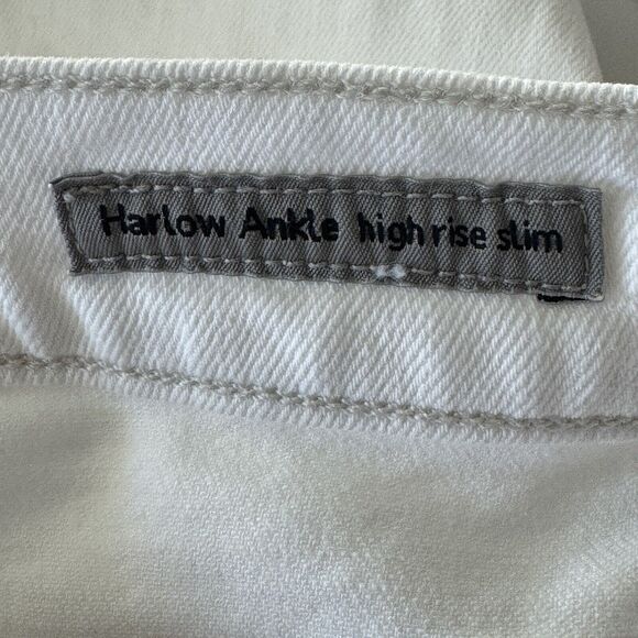 Citizens Of Humanity SZ 26 Harlow Ankle Slim Jeans Hi-Rise Stretch Floral Trim - Picture 11 of 13